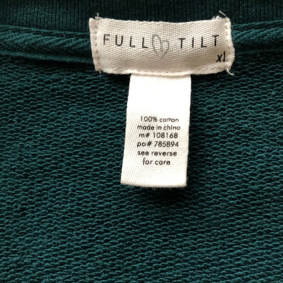 Emerald Green Full Tilt Cotton Cropped Sweater - Picture 2 of 13